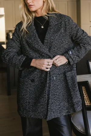 Ava Wool Blend Jacket in Black - FINAL SALE