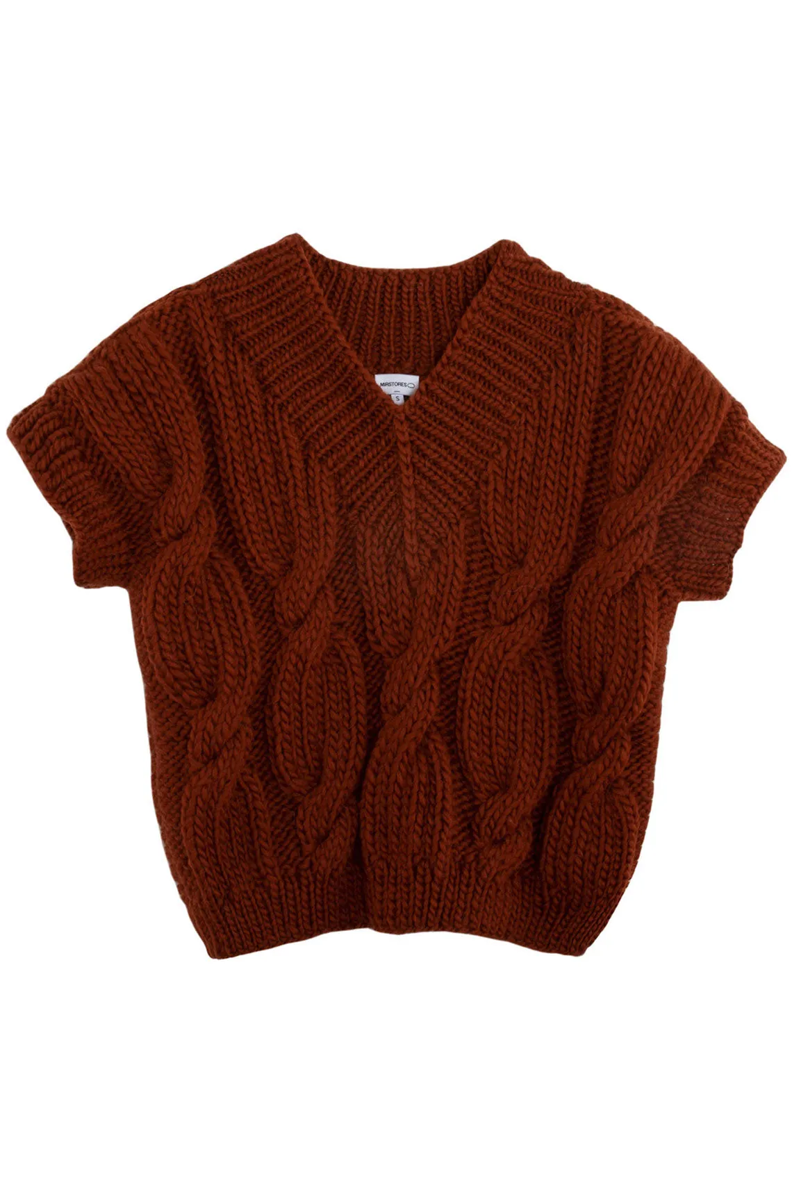 Brown V-Neck Vest
