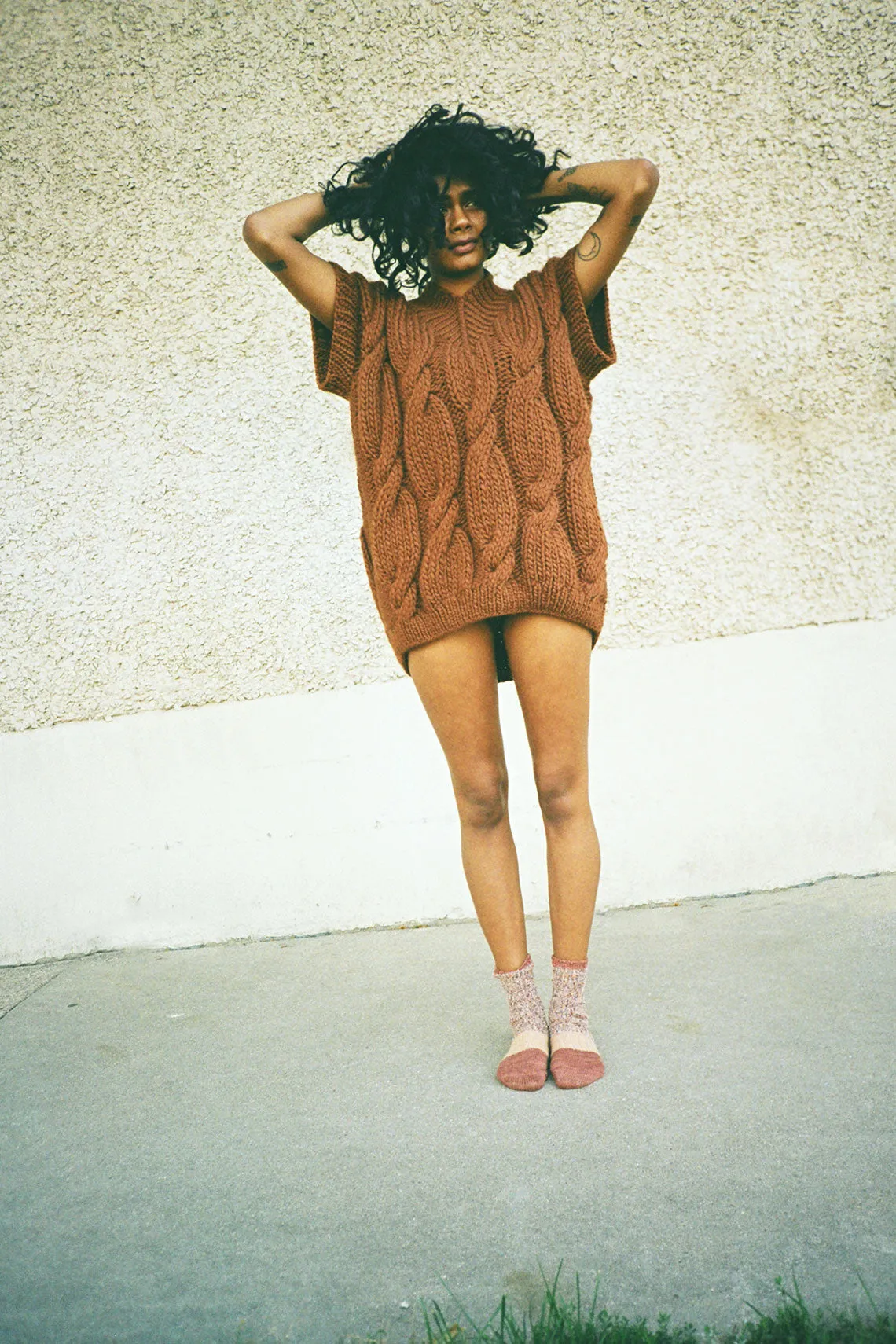 Brown V-Neck Vest