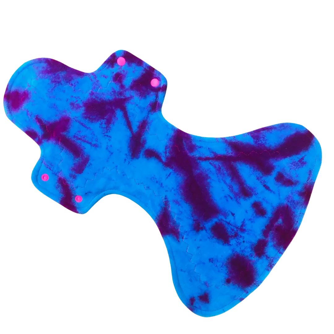 Coral Reef  Night Pad Organic Cotton Reusable Period Pad Incontinence Pad