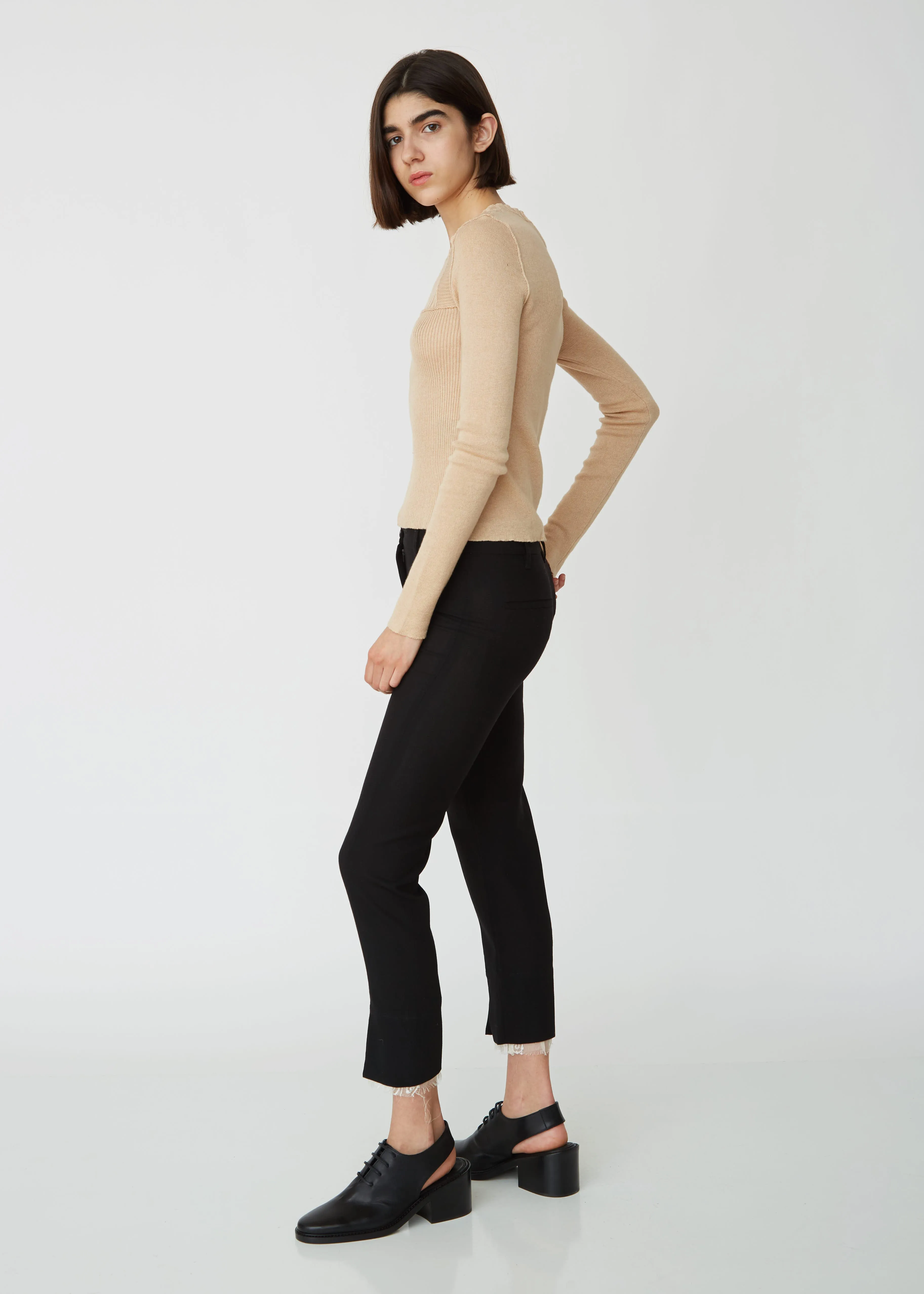 Cotton Cashmere Crewneck Sweater