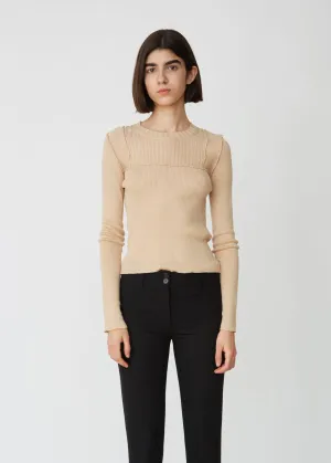 Cotton Cashmere Crewneck Sweater