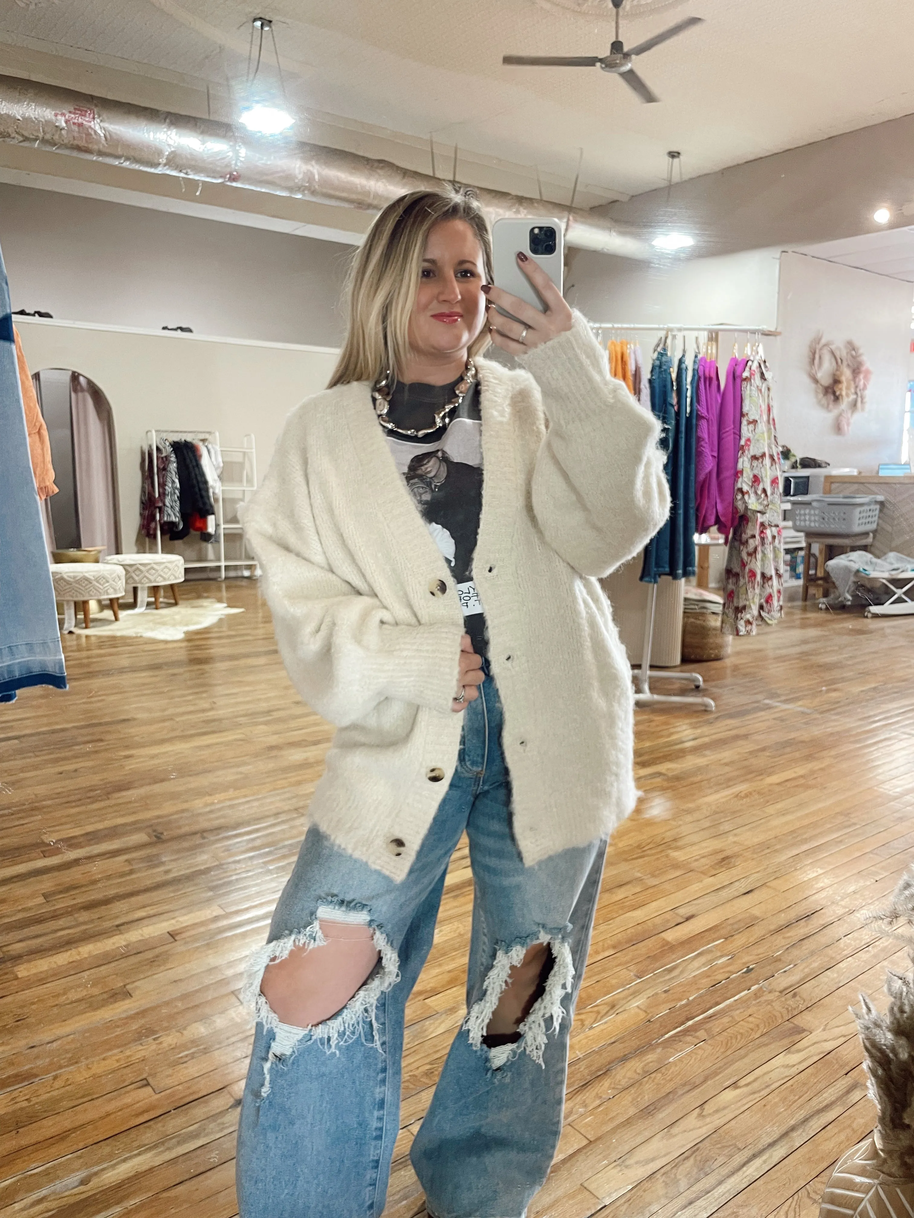 Cozy in Cream Cardigan