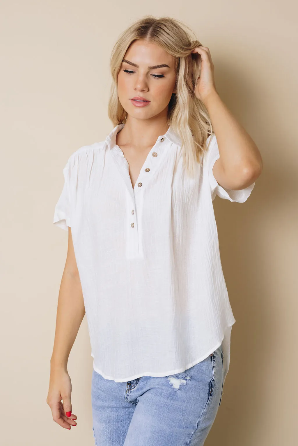 Darcy Short Sleeve Blouse