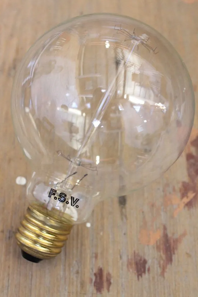 Edison E27 Squirrel Cage Filament G95 25W 2200K Bulb