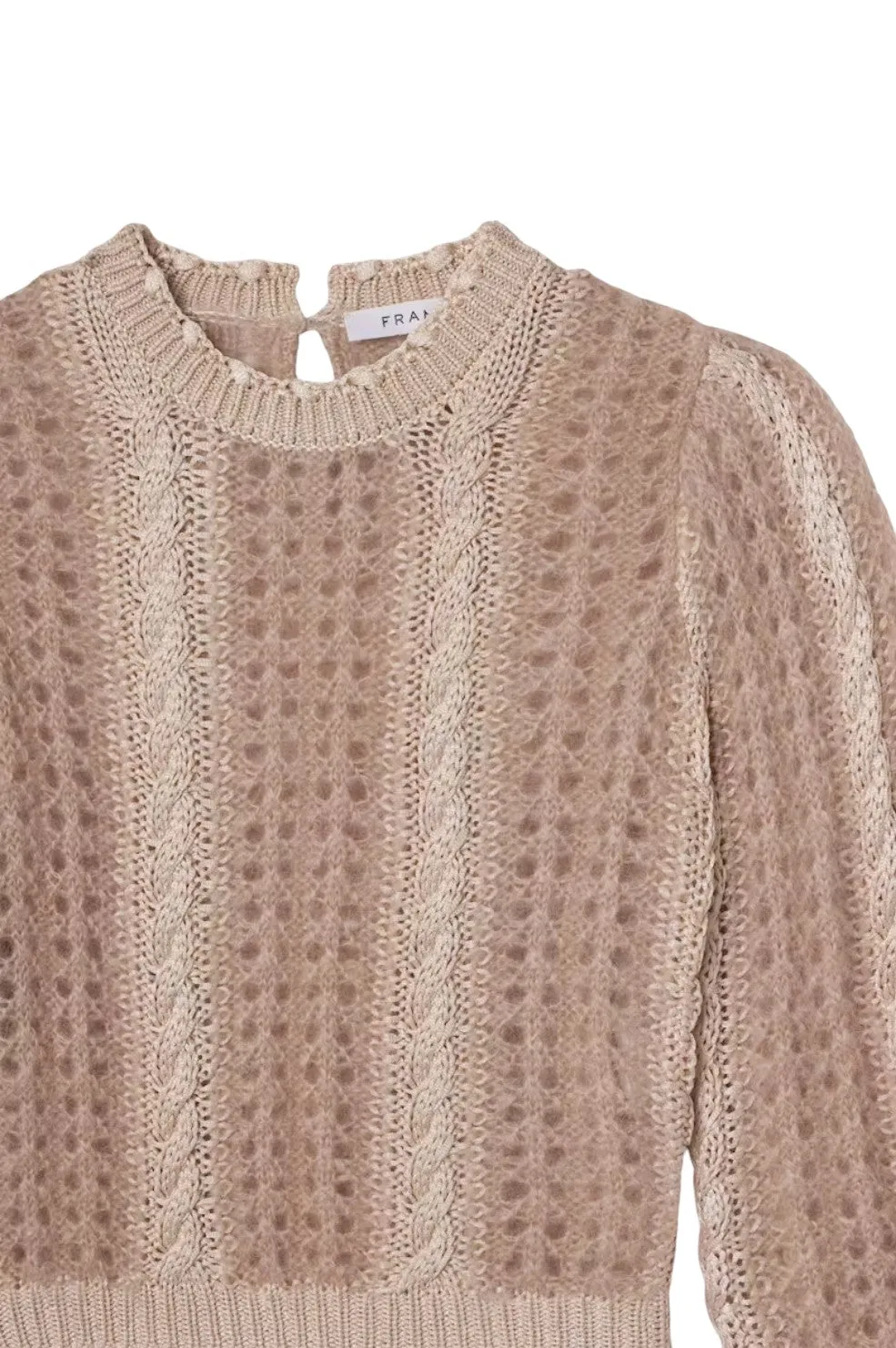 Femme Cable Mix Sweater - Blush Multi