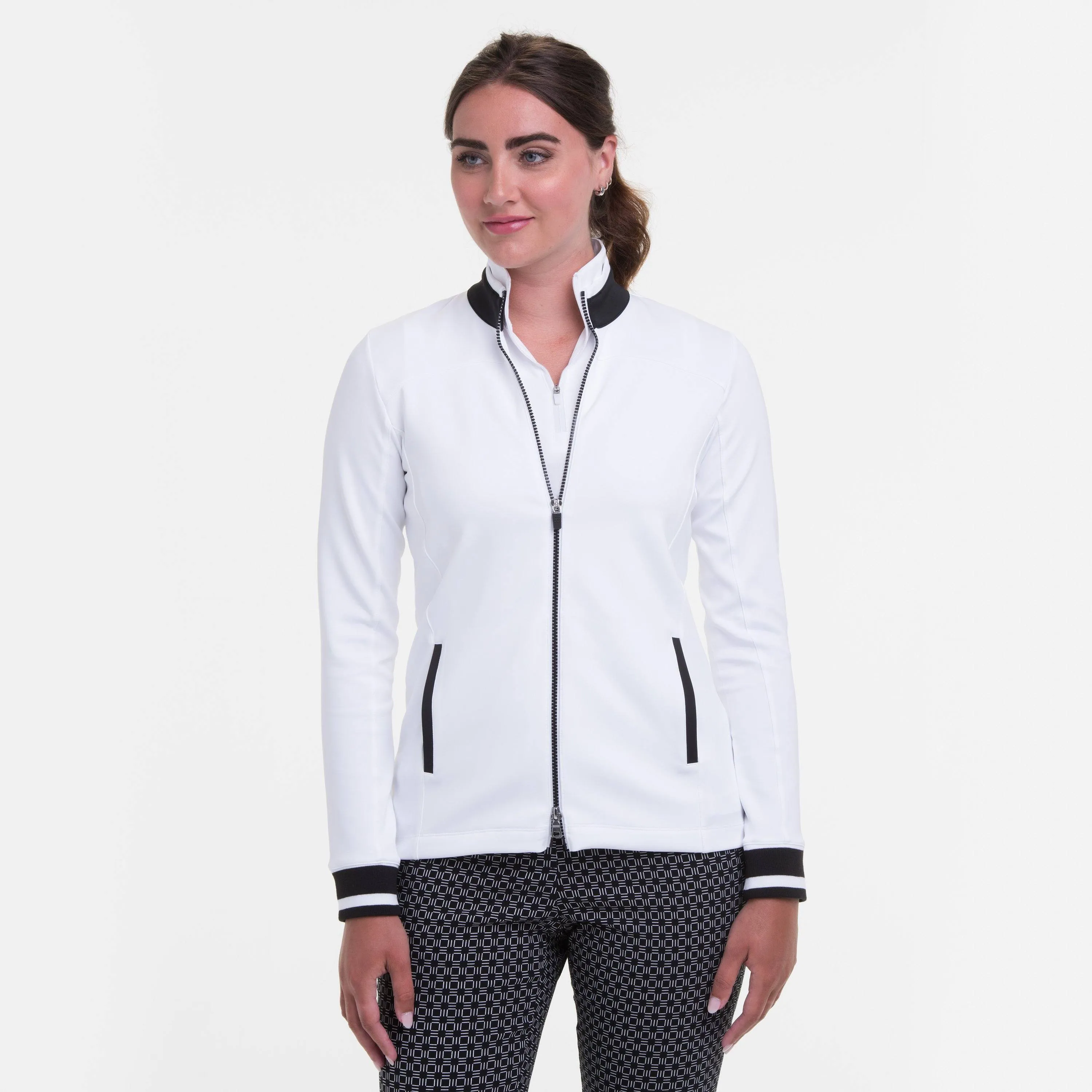 Long Sleeve Contrast Trim Jacket - Sale