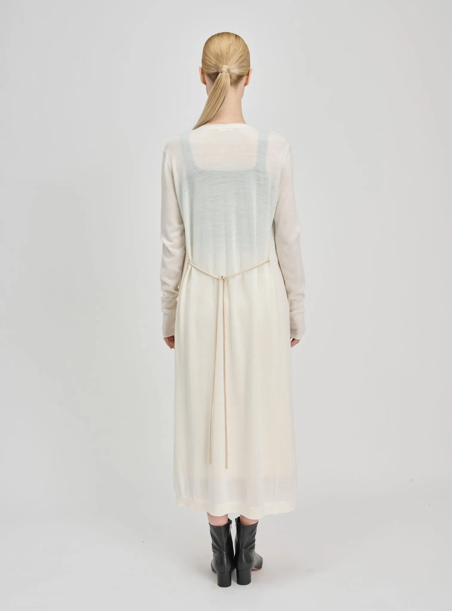 MIC maxi cardigan (White)