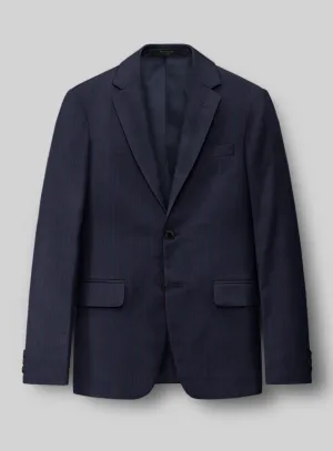 Napolean Argio Stripe Dark Blue Wool Jacket