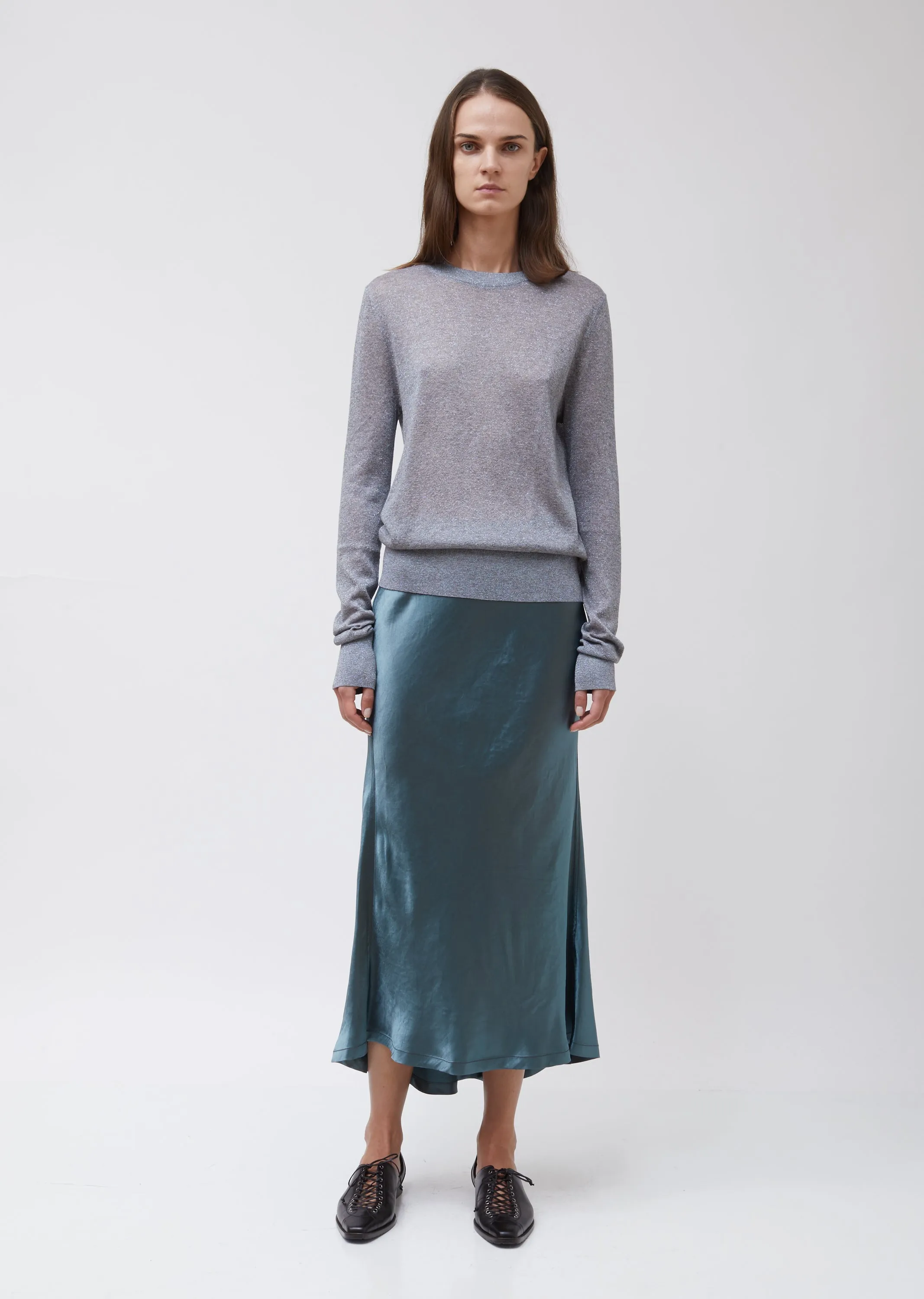Pierre Lurex Melange Crewneck Sweater