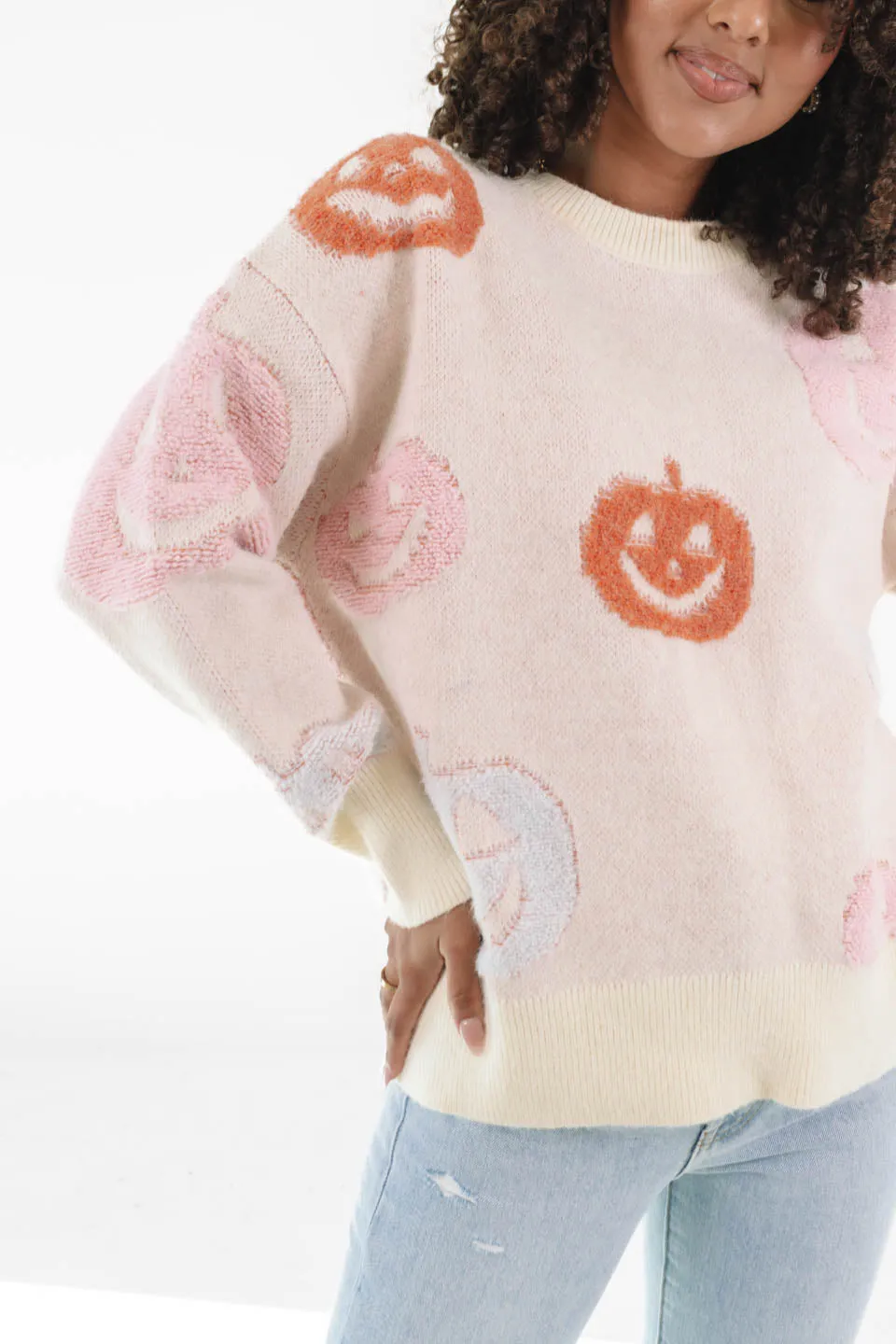 Pumpkin Patch Date Sweater - Ivory