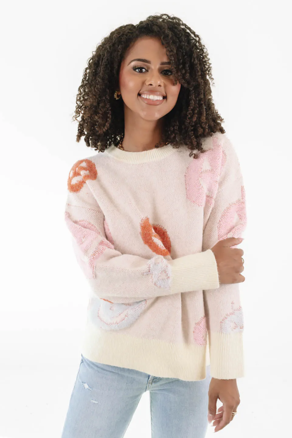 Pumpkin Patch Date Sweater - Ivory