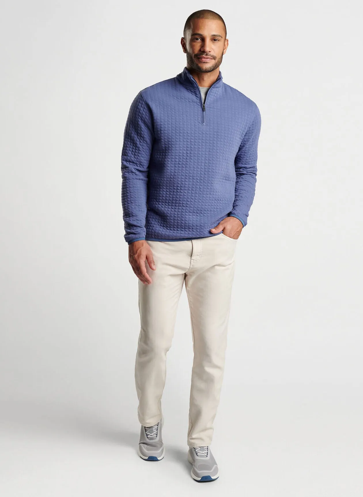 Quad Quilted Quarter-Zip