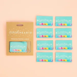 'Quilting is my Superpower' Sew in Labels - Sarah Hearts