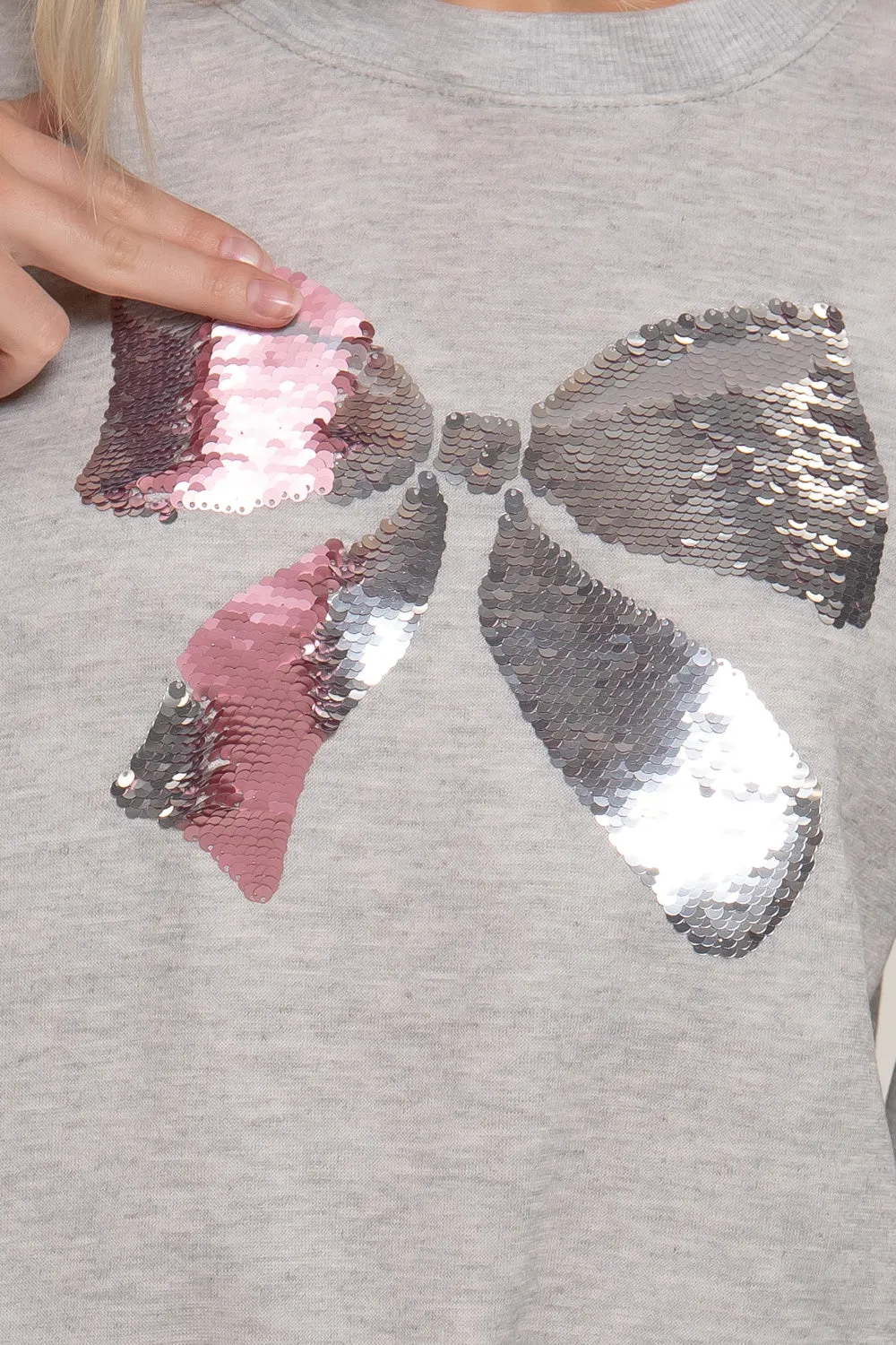 Sequin Bow Pullovers - 2 Colors!