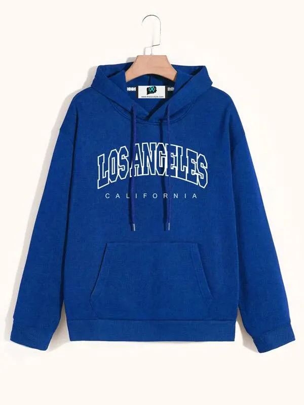 SXV  'LOS ANGELES’ Printed Cool Aesthetic Sweatshirt Hoodie
