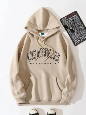 SXV  'LOS ANGELES’ Printed Cool Aesthetic Sweatshirt Hoodie
