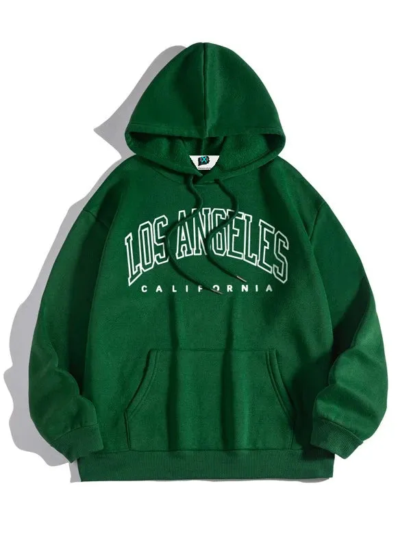 SXV  'LOS ANGELES’ Printed Cool Aesthetic Sweatshirt Hoodie