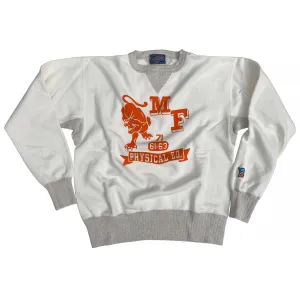 The Medalist Sweatshirt - White "Panther" Flock Print