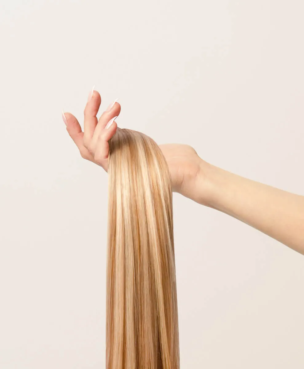 Warm Blonde Highlighted, 20" Micro Fill-In Extensions, F60/27A