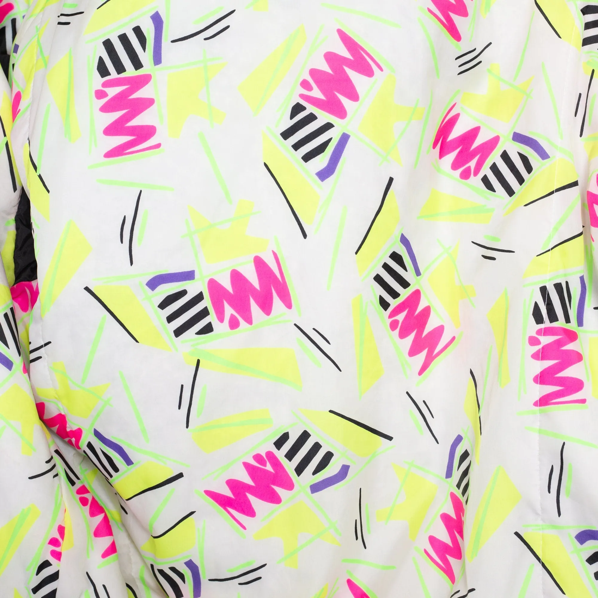 XL 80s Neon Color Block Ski Jacket